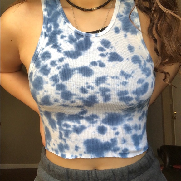 Tops - Cropped tie dye tanks
